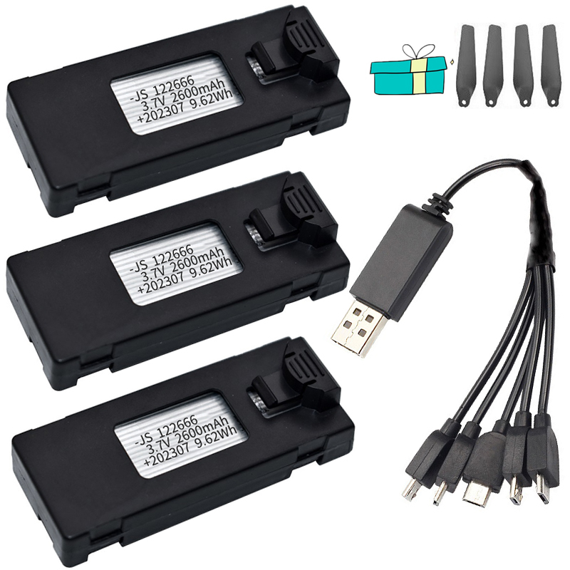 Baterai Drone 3.7V 2600Mah aks - Eachine Drone E58 ulasan dan harga