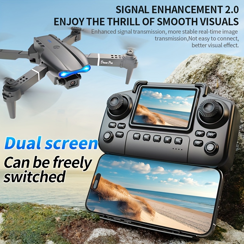 Drone Lipat E99 PRO MAX dengan - Drone Gimbal Brushless ulasan dan harga